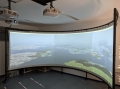 Visual system for the flight simulator