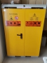 Safety box for flamable chemicals